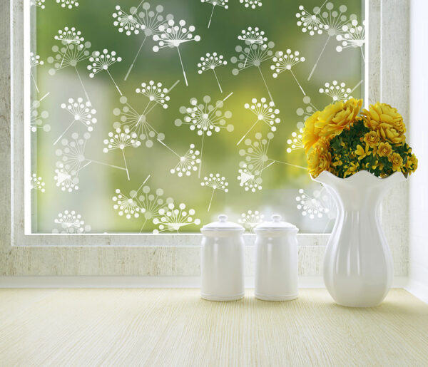 Dandelion Privacy Window FIlm Pattern by Odhams Press